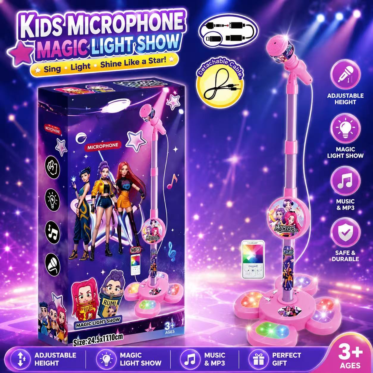 Karaoke Microphone with Stand, - огляд і ціна Shure Mic Sm58